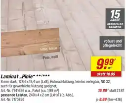 toom Baumarkt Laminat „Pinie“ Angebot