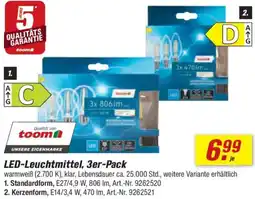 toom Baumarkt LED-Leuchtmittel, 3er-Pack Angebot