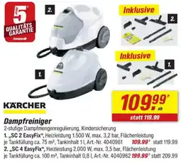 toom Baumarkt KARCHER Dampfreiniger Angebot
