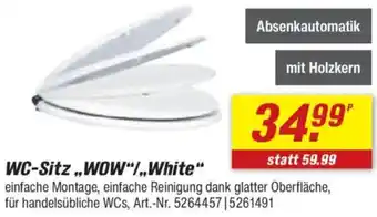 toom Baumarkt WC-Sitz ,,WOW"/,,White" Angebot