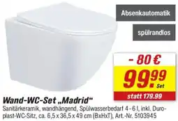 toom Baumarkt Wand-WC-Set ,,Madrid" Angebot