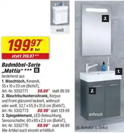 toom Baumarkt Badmöbel-Serie ,,Mattia" Angebot