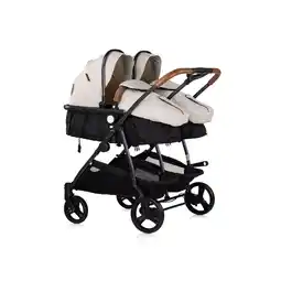 Netto Marken-Discount Chipolino Geschwisterkinderwagen Duo Smart klappbar umbaubar verstellbar Fußsack creme Angebot