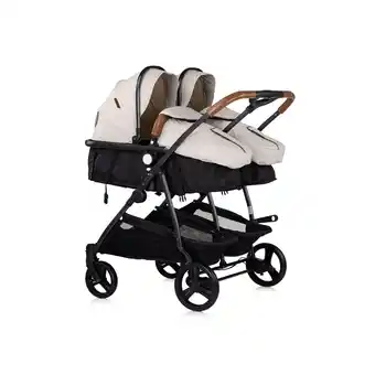 Netto Marken-Discount Chipolino Geschwisterkinderwagen Duo Smart klappbar umbaubar verstellbar Fußsack creme Angebot