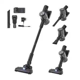 Netto Marken-Discount Juskys 2-in-1 Akkustaubsauger VC2101 mit Zubehör & Wandhalterung - Akku Staubsauger Schwarz Angebot