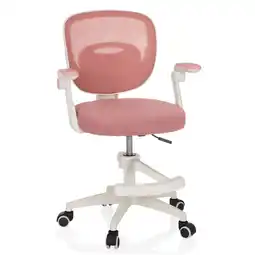 Netto Marken-Discount hjh OFFICE Kinderdrehstuhl KIDDY SMART Stoff mit abklappbaren Armlehnen Angebot