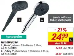 toom Baumarkt hansgrohe Handbrause Angebot