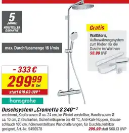 toom Baumarkt hansgrohe Duschsystem ,,Crometta S 240" Angebot