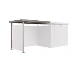 toom Baumarkt Biohort Seitendach quarzgrau-metallic 282 x 195 x 222 cm für Gerätehaus 'HighLine' H2 Angebot
