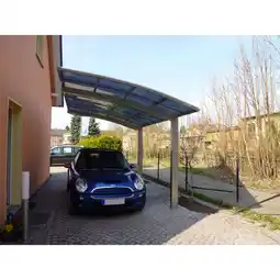 toom Baumarkt Ximax Einzelcarport 'Portoforte Typ 60 MR' edelstahlfarben 270 x 495 x 298 cm Angebot