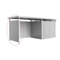 toom Baumarkt Biohort Seitenwand zum Seitendach silber-metallic 157 x 2,5 x 181 cm für Gerätehaus 'HighLine' H2 Angebot