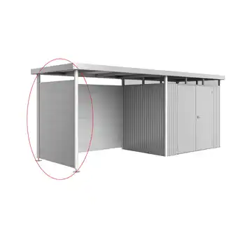 toom Baumarkt Biohort Seitenwand zum Seitendach silber-metallic 157 x 2,5 x 181 cm für Gerätehaus 'HighLine' H2 Angebot