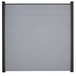 toom Baumarkt GroJa Steckzaun 'BasicLine' silbergrau 180 x 180 cm Angebot