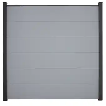 toom Baumarkt GroJa Steckzaun 'BasicLine' silbergrau 180 x 180 cm Angebot