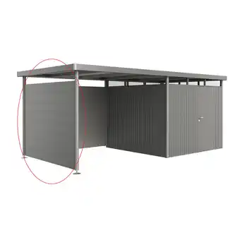 toom Baumarkt Biohort Seitenwand für Seitendach für Gerätehaus 'Highline' Größe H4 quarzgrau-metallic Angebot