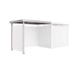 toom Baumarkt Biohort Seitendach silber-metallic 282 x 195 x 222 cm für Gerätehaus 'HighLine' H2 Angebot