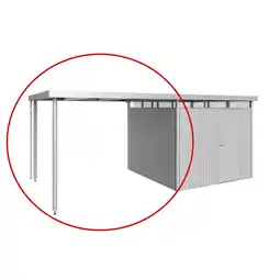 toom Baumarkt Biohort Seitendach silber-metallic 282 x 275 x 222 cm für Gerätehaus 'HighLine' H4 Angebot