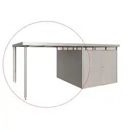 toom Baumarkt Biohort Seitendach silber-metallic 315 x 282 x 222 cm für Gerätehaus 'HighLine' H5 Angebot