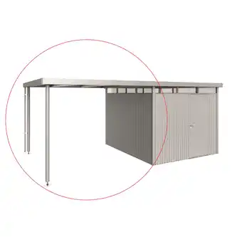 toom Baumarkt Biohort Seitendach silber-metallic 315 x 282 x 222 cm für Gerätehaus 'HighLine' H5 Angebot
