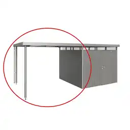 toom Baumarkt Biohort Seitendach quarzgrau-metallic 282 x 275 x 222 cm für Gerätehaus 'HighLine' H4 Angebot