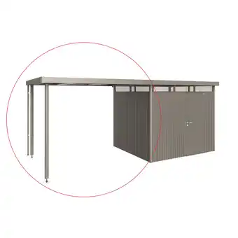 toom Baumarkt Biohort Seitendach quarzgrau-metallic 282 x 235 x 222 cm für Gerätehaus 'HighLine' H3 Angebot