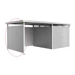 toom Baumarkt Biohort Seitenwand zum Seitendach silber-metallic 237 x 2,5 x 181 cm für Gerätehaus 'HighLine' H4 Angebot