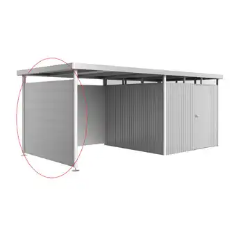 toom Baumarkt Biohort Seitenwand zum Seitendach silber-metallic 237 x 2,5 x 181 cm für Gerätehaus 'HighLine' H4 Angebot