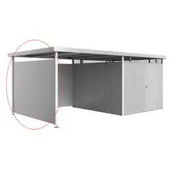 toom Baumarkt Biohort Seitenwand zum Seitendach silber-metallic 277 x 2,5 x 181 cm für Gerätehaus 'HighLine' H5 Angebot