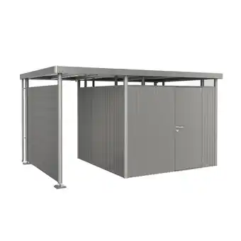 toom Baumarkt Biohort Seitendach Größe S zu Gerätehaus 'HighLine' Größe H4 quarzgrau-metallic Angebot
