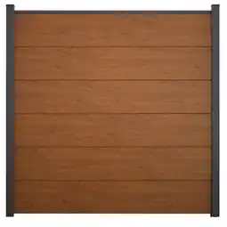 toom Baumarkt GroJa Steckzaun 'BasicLine' Eichefarben braun 180 x 180 cm Angebot