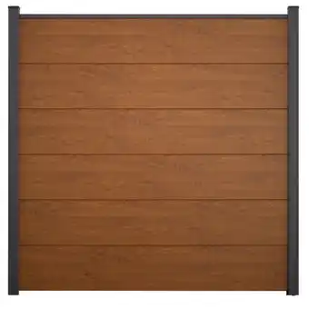 toom Baumarkt GroJa Steckzaun 'BasicLine' Eichefarben braun 180 x 180 cm Angebot