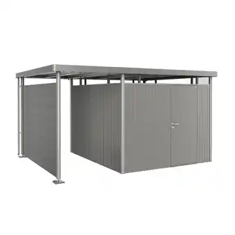 toom Baumarkt Biohort Seitendach Größe S zu Gerätehaus 'HighLine' Größe H5 quarzgrau-metallic Angebot