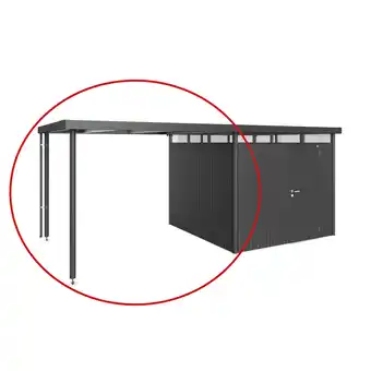 toom Baumarkt Biohort Seitendach dunkelgrau-metallic 282 x 275 x 222 cm für Gerätehaus 'HighLine' H4 Angebot