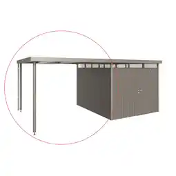 toom Baumarkt Biohort Seitendach quarzgrau-metallic 315 x 282 x 222 cm für Gerätehaus 'HighLine' H5 Angebot