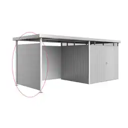 toom Baumarkt Biohort Seitenwand zum Seitendach silber-metallic 197 x 2,5 x 181 cm für Gerätehaus 'HighLine' H3 Angebot