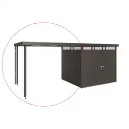 toom Baumarkt Biohort Seitendach dunkelgrau-metallic 282 x 235 x 222 cm für Gerätehaus 'HighLine' H3 Angebot