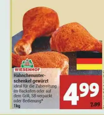 Marktkauf Wiesenhof Hähnchenunterschenkel Gewürzt Angebot