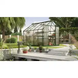 toom Baumarkt Vitavia Gewächshaus 'Uranus 8300' 257 x 321 cm mit 6 mm Hohlkammerplatten smaragdfarben Angebot