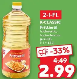 Kaufland K-CLASSIC Frittieröl Angebot