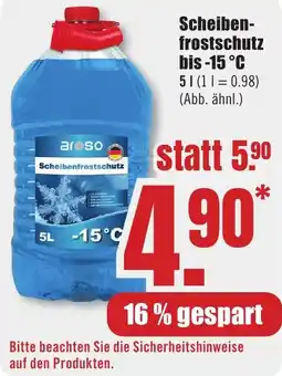 B1 Discount Baumarkt Scheibenfrostschutz bis -15 °C Angebot
