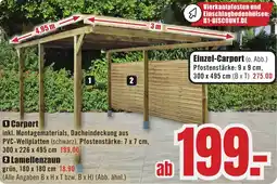 B1 Discount Baumarkt Carport Angebot