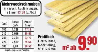 B1 Discount Baumarkt Profilholz Angebot