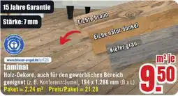 B1 Discount Baumarkt Laminat Angebot