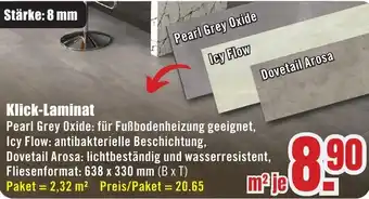 B1 Discount Baumarkt Klick-Laminat Angebot