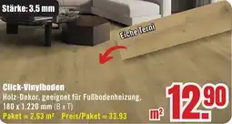 B1 Discount Baumarkt Click-Vinylboden Angebot