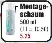 B1 Discount Baumarkt Montageschaum Angebot