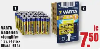 B1 Discount Baumarkt VARTA Batterien Longlife Angebot