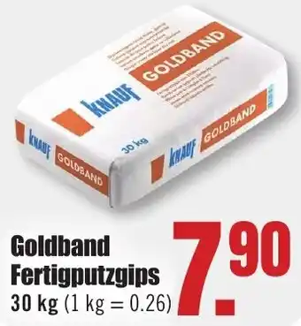 B1 Discount Baumarkt KNAUF Goldband Fertigputzgips Angebot