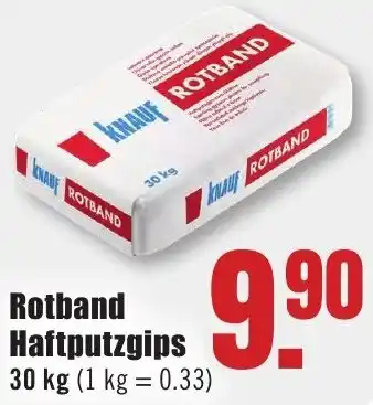 B1 Discount Baumarkt KNAUF Rotband Haftputzgips Angebot