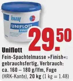 B1 Discount Baumarkt KNAUF Uniflott Angebot